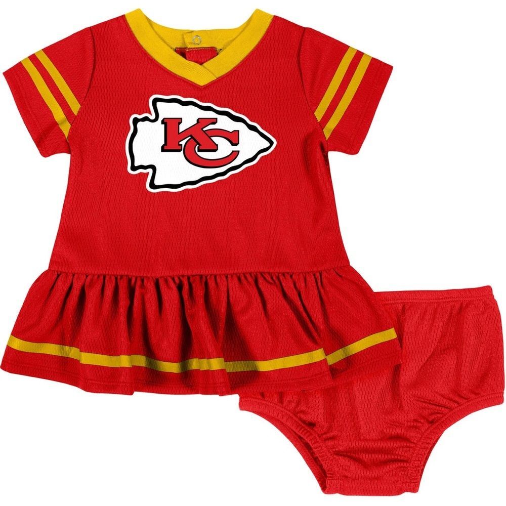 Kansas City Chiefs NFL Fan Club Dress & Diaper Cover Set NEW Size 18 Month